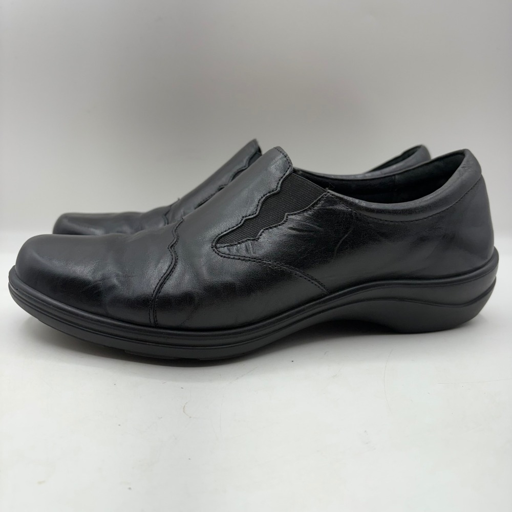 Romika Cassie 24 Flat Women Black Slip On Leather Shoes Size 9 EU 40